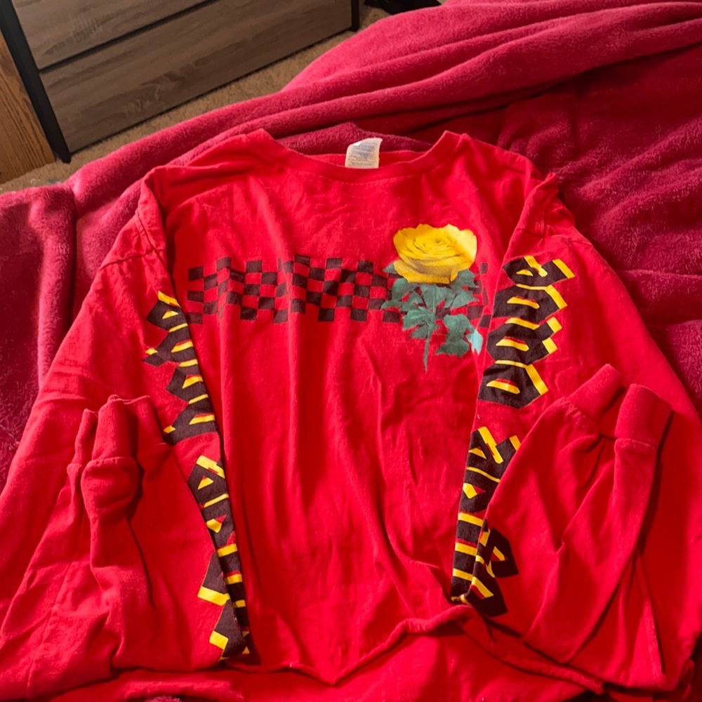 long sleeve crop top